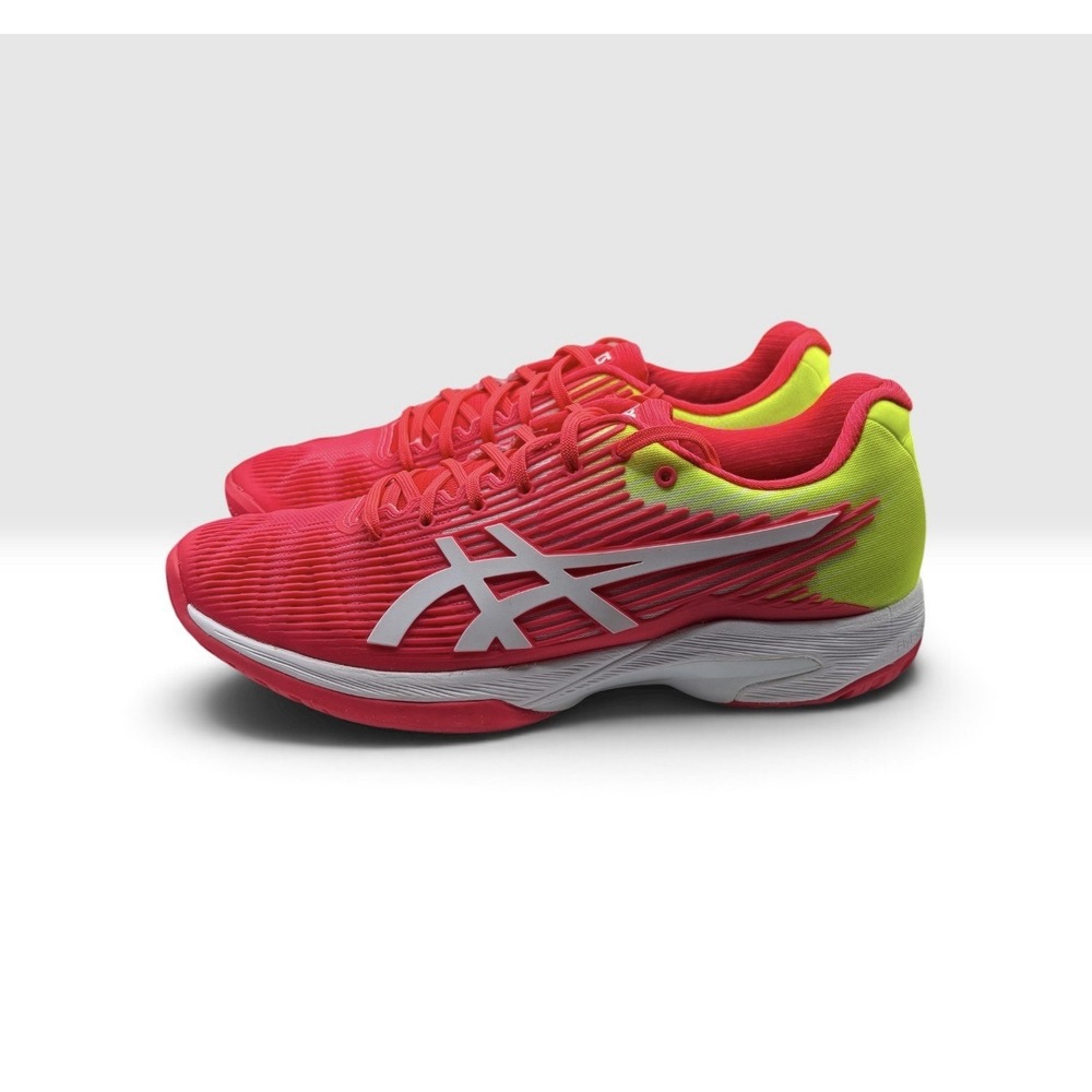ASICS Womens Solution Speed FF Tennis Shoes 10.5 Laser Pink & Neon Yellow -2067